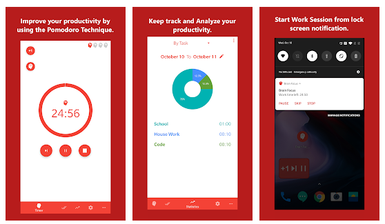 Phần mềm quản lý thời gian Pomodoro